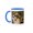 Blue/White, variant on 3drose, Okavango Delta, Botswana. a Female Lion Looking Content., 15oz Mug