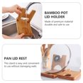 thumbnail image 2 of Monyance Pot Cover Holder Wooden Pot Lid Holder Organizer for Cabinets or Countertops(6.5X5.31X5.51Inches), 2 of 11