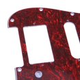 thumbnail image 4 of Partes De Guitarra Partes De Guitarra Protector de golpeador de PVC para guitarra eléctrica de 3 capas para Fender Strat ST (rojo), 4 of 6