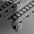 thumbnail image 3 of Black Geometric Triangle Diamond Pattern Rectangle Tablecloth 60"x84",Waterproof Polyester Rectangle Table Cloth, Wipeable Spillproof Polyester Tablecloth for Dining, Camping, Indoor and Outdoor, 3 of 5
