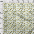 thumbnail image 3 of oneOonePolyesterSpandexWhiteFabricKidsFloralQuiltingSuppliesPrintSewingFabricByTheYard56InchWide, 3 of 4