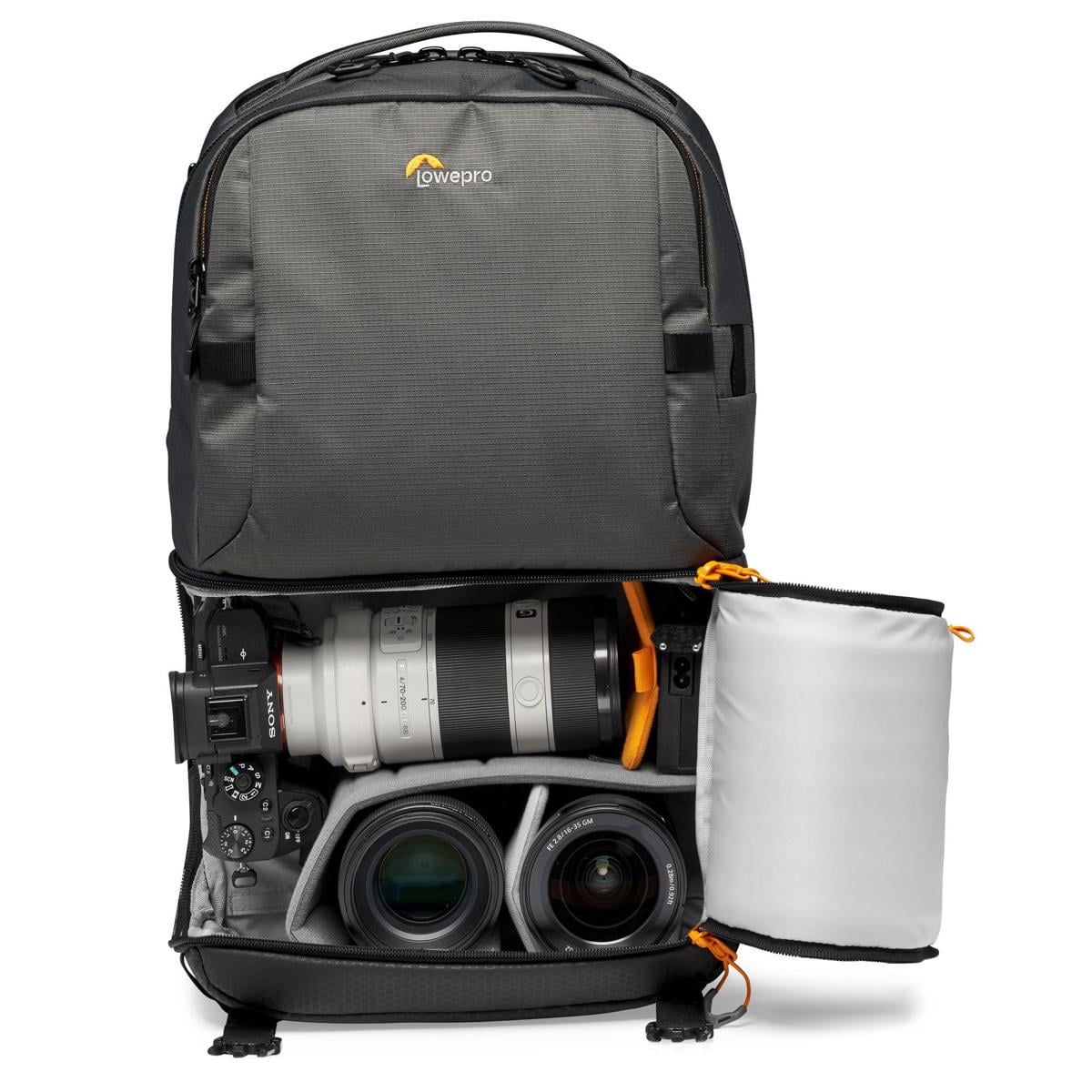 Lowepro Fastpack BP 250 AW III Travel-Ready Backpack for DSLR Camera, Gear and Laptop, Gray
