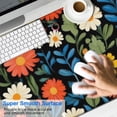 thumbnail image 2 of Long Mouse Pads for Desk,Pioneer Flower Floral Print Pattern Desk Mats on Top Of Desks, Desk Mouse Pad Extra Large with 3mm Non-Slip Base and Stitched Edge for Gaming,Office,Work,Home 47.3"x23.6", 2 of 6