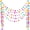 Rainbow-5, variant on 5 Pieces Colorful Dots Paper Garland Easter Decor Round Glitter Hanging Confetti Streamers Backdrop For Spring Birthday Classroom Trunk Or Car Decoration (pastel)