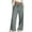 01 Dark Gray, variant on Weiqiqre Women's Linen Blend Cropped Pants High Waist Drawstring Sweatpants with Pockets Loose Straight Leg Lounge Pant
