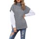 thumbnail image 3 of Gibobby Chaleco de suéter para mujer, Chaleco tipo suéter para mujer, cuello en V, uniforme Estilo, chalecos sólidos, clásicos, sin mangas, suéteres(Gris,XG), 3 of 5