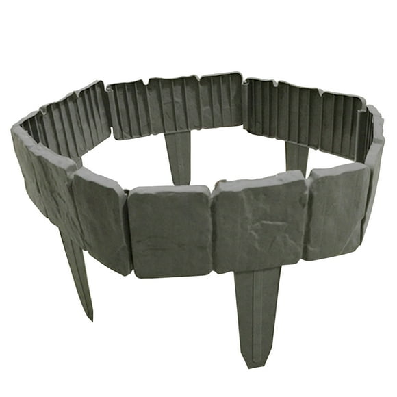 Garden Fence Decorative Plastic Fence Recyclable Plastic Barrier Environmental Protection Protective Guard Edging Decor for Outdoor Garden Courtyard Lawn Patio
