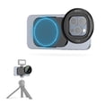thumbnail image 1 of 67mm Universal Magnetic Lens Filter Adapter for iPhone 16 Pro 15 Pro 14 Pro 16 Pro Max 15 Pro Mx 14 Pro Max, Phone Lens Filter Ring with 1/4 Screw & Cold Shoe for Vlogging Video Record, 1 of 5