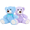 Purple, Blue, variant on MorisMos Bow Tie Teddy Bear Stuffed Animal, 20" Classic Stuffed Cuddly Hugging Bear