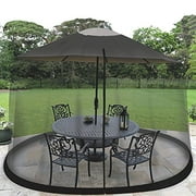 IdeaWorks 11' Umbrella Table Screen - Mesh Zippered Bug-Free Cover