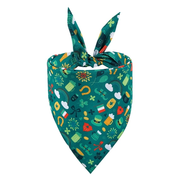 Bouanq Pet Supplies Irish Festival Pet Green Hat Festival Pet Scarf St. Patrick's Day Cleaning Supplies on Cleareance