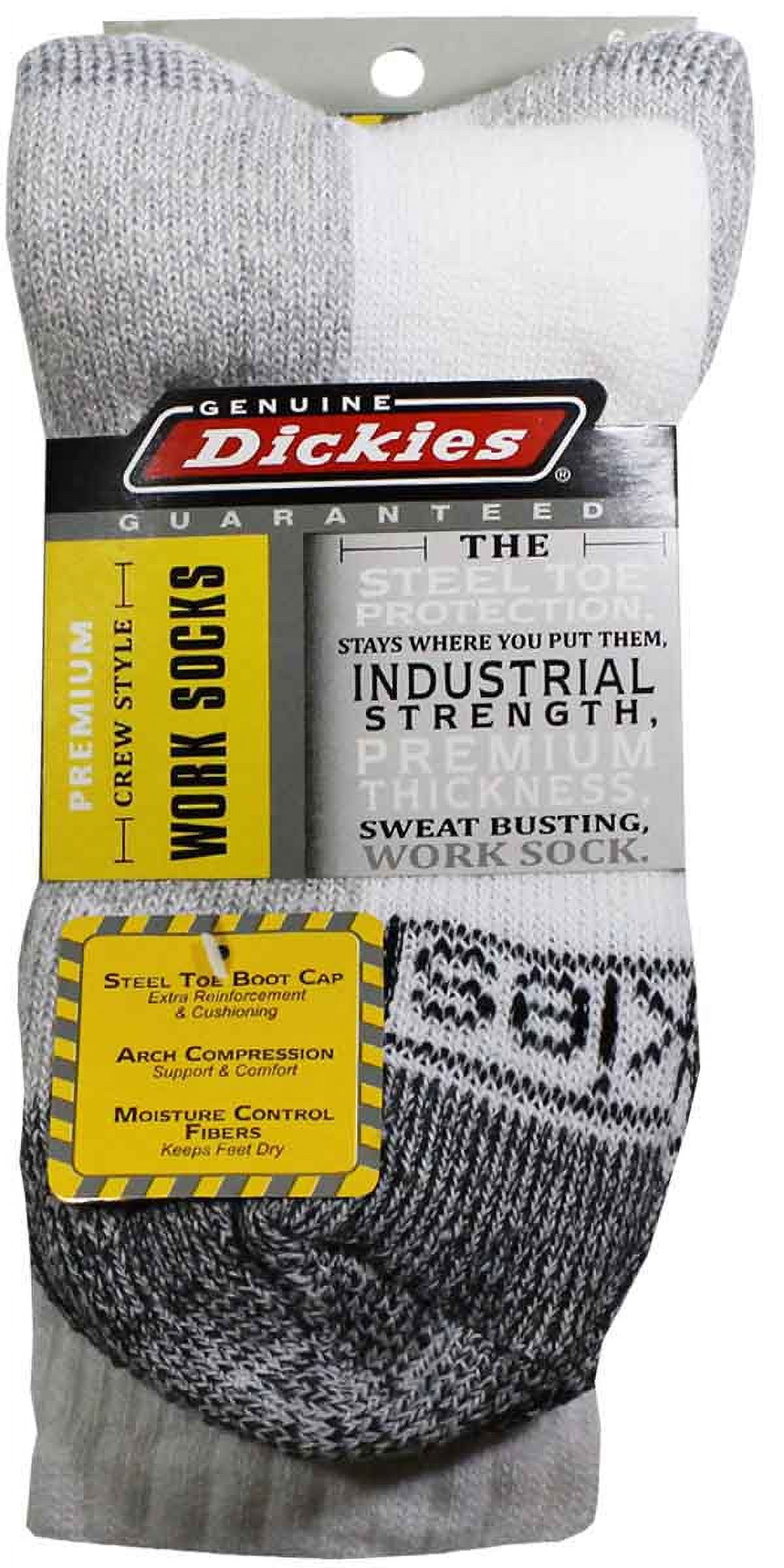 Men's Extra Cushioning Steel Toe Crew Work Socks, 2-Pack - image 2 of 2