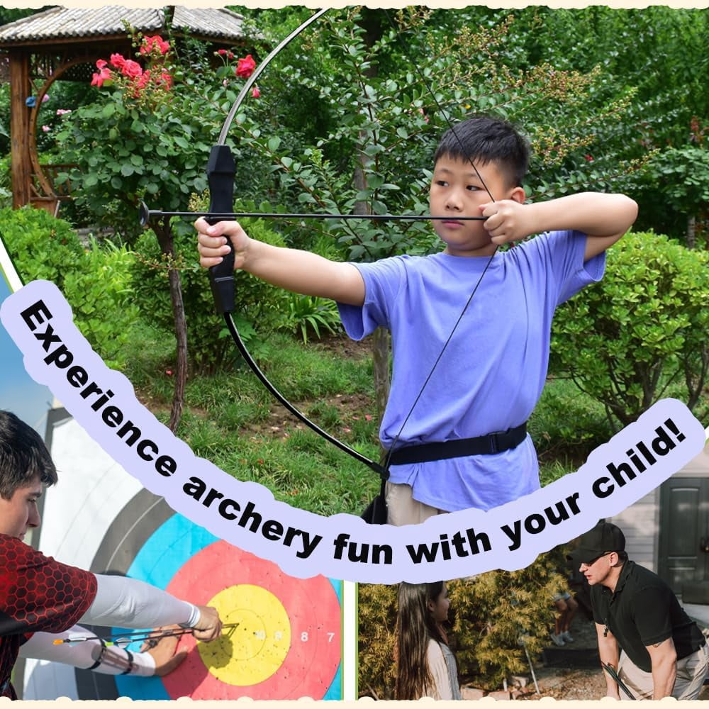 AMEYXGS Archery Bow and Arrow for Kids, Beginner, Youth  Target, Practice and Recreation