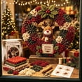 thumbnail image 5 of 3D Fabric Poke Wreath DIY Kit, Christmas Wreath DIY Kit for Adults, Art Craft Kit, Beginner-Friendly Holiday Wreath Making Kit & Door Decor, 5 of 7