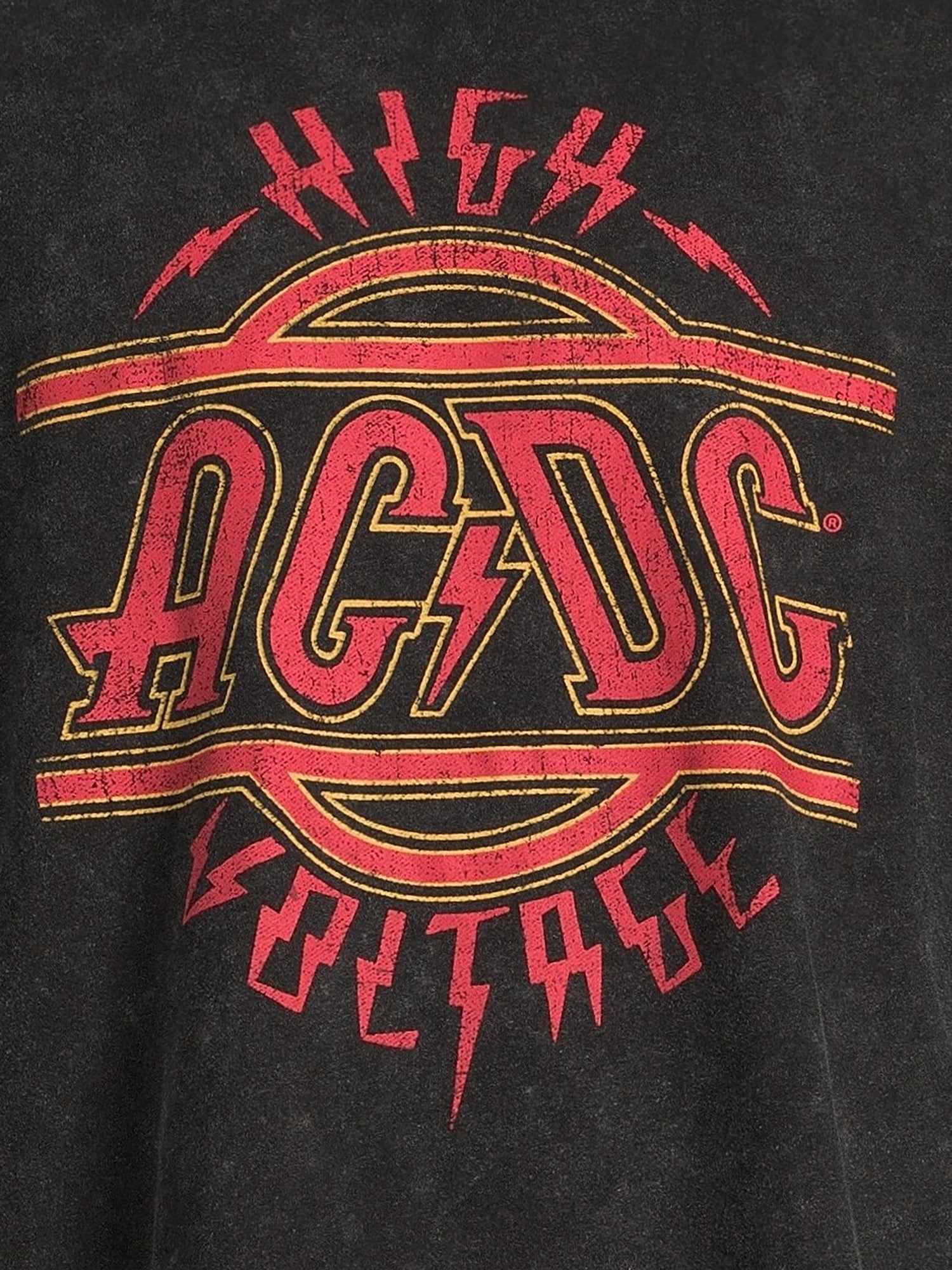 ACDC Men's and Big Men's Oversized Graphic Band Tee, Sizes