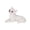 White1, variant on VMWMSSR Hand Painted Resin Mini Figurine Statue Realistic Lying Dog Sculpture Decorative Animal Ornament For Car Living Room Cabinet Tabletop Decor(White-3.15")
