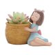 thumbnail image 3 of 2 uds., para plantas suculentas, almacenamiento de hierbas, para plantas, suministros para jardín de hadas Gloria Maceta suculenta de resina, 3 of 9