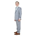 thumbnail image 2 of Boys Tuxedo Set 3pc Satin Peak Lapel Jacket With Matching Vest & Pants Free Shirt & Bow Tie-Modern Fit, 2 of 5