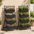 thumbnail image 4 of Costway 4 FT 4-Tier Vertical Raised Garden Bed Elevated Planter Box w/4 Container Boxes, 4 of 10