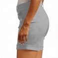 thumbnail image 7 of Qiopertar Women's Hiking Shorts with Pockets Elastic Waist Casual Outdoor Adventure Travel Slim Fit Stretch Shorts, Gray L, 7 of 7