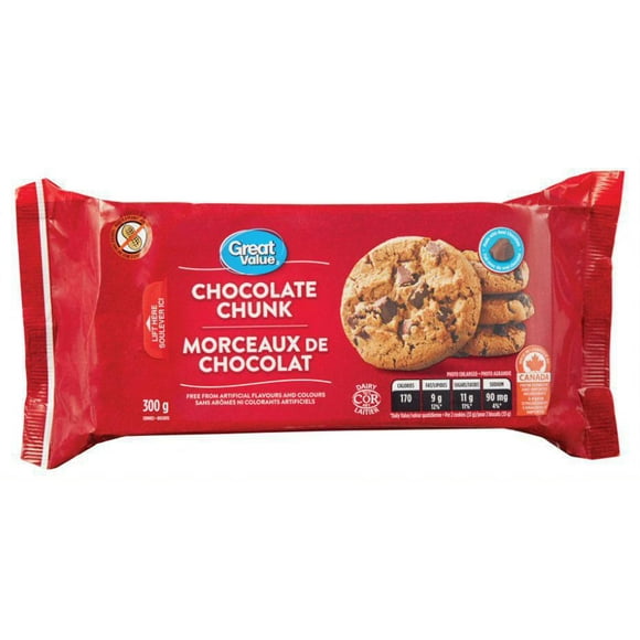 Great Value Chocolate Chunk Cookies, 300 g