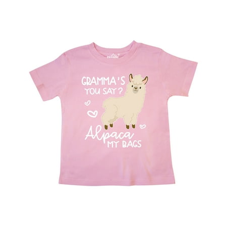 

Inktastic Gramma s You Say Alpaca My Bags Gift Toddler Boy or Toddler Girl T-Shirt