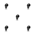 thumbnail image 2 of Seitruly Paquete de bolsillo negro de auriculares de trabajo compatibles con Bluetooth de 1 pieza Type2 NO2, 2 of 4