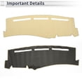 thumbnail image 5 of Unique Bargains Dash Cover for Chevy Silverado 1999-2006 Non-Slip Dashboard Carpet Mat Polyester Silicone Beige, 5 of 7