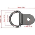thumbnail image 6 of 20pcs D Shape Tie Down Anchors Lashing Rings for Car Truck Trailer Cargo RV Boats - Titanium Tone, 6 of 7