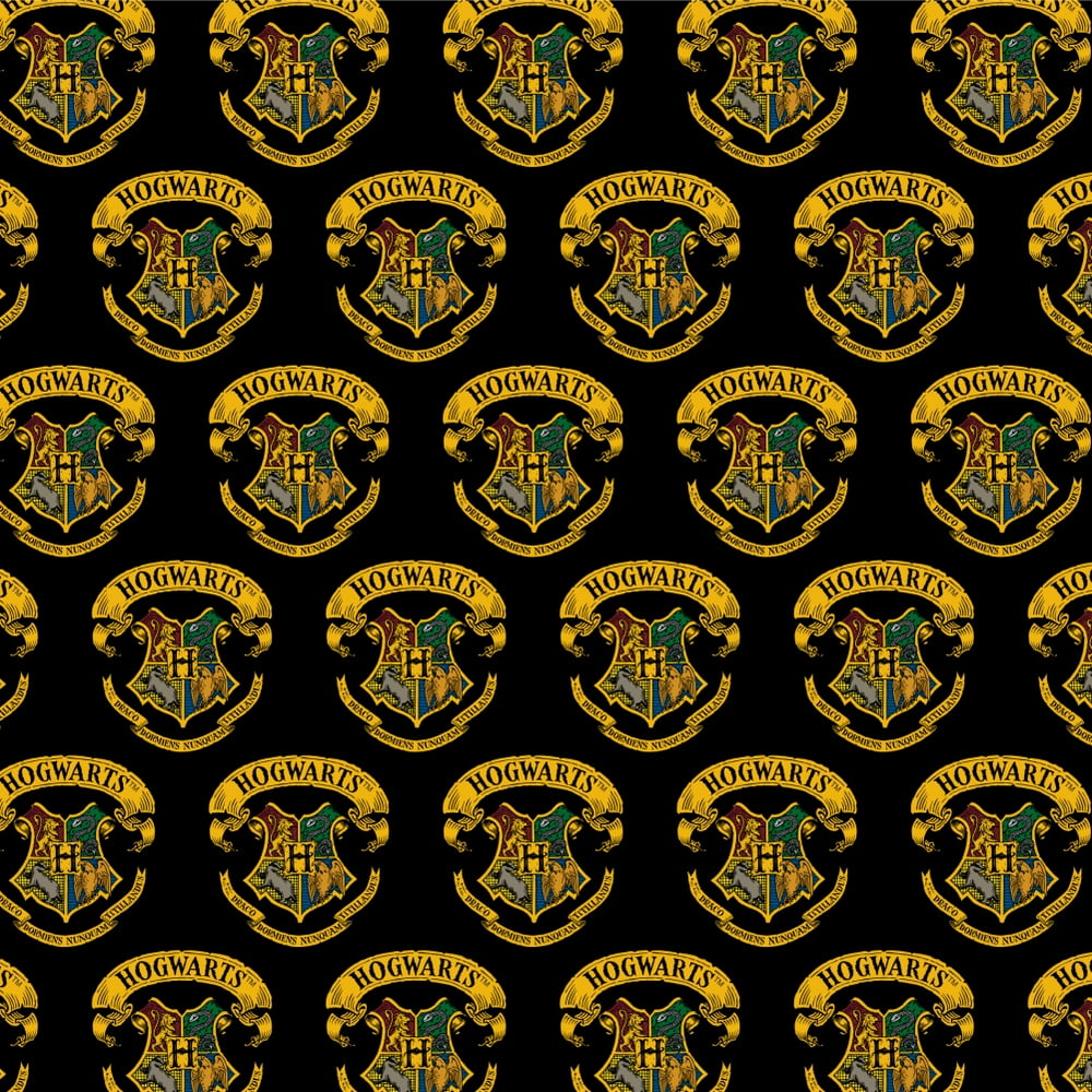 Harry Potter Ilustrated Hogwart's Crest Premium Roll Gift Wrap Wrapping