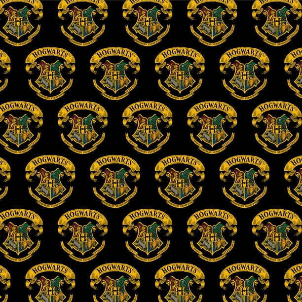 Harry Potter Ilustrated Hogwart's Crest Premium Roll Gift Wrap Wrapping