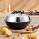 thumbnail image 2 of Stainless Steel Pot Lid Round Basting Cover Steaming Cover Cookware for Flat Top Griddle Grill, 2 of 3