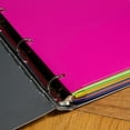 thumbnail image 5 of JAM Paper Heavy Duty Plastic 3 Hole Punch School Folders with Pockets, 6 per Pack, 5 of 5