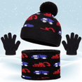 thumbnail image 2 of TBWNWG Winter Knitted Scarf Hat Set for Kids Neck Warmer Thermal Touchscreen Mittens Cold Weather,One Size, 2 of 8