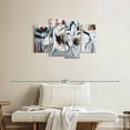 thumbnail image 2 of Elephant Stock Winter Dance Wall Art - Horizontal Multi Panel Canvas - Living Room Wall Decor - Abstract Multi Panel - Blue And Gray Decor By A. Fitzsimmons - 36" x 22", 2 of 8