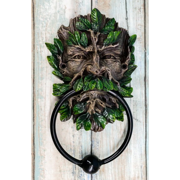 English Celtic Traditional Greenman Forest Deity Spirit Decorative Door Knocker