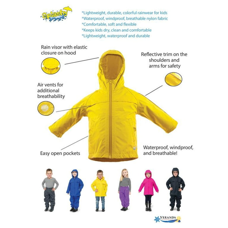 Walmart yellow top rain coat