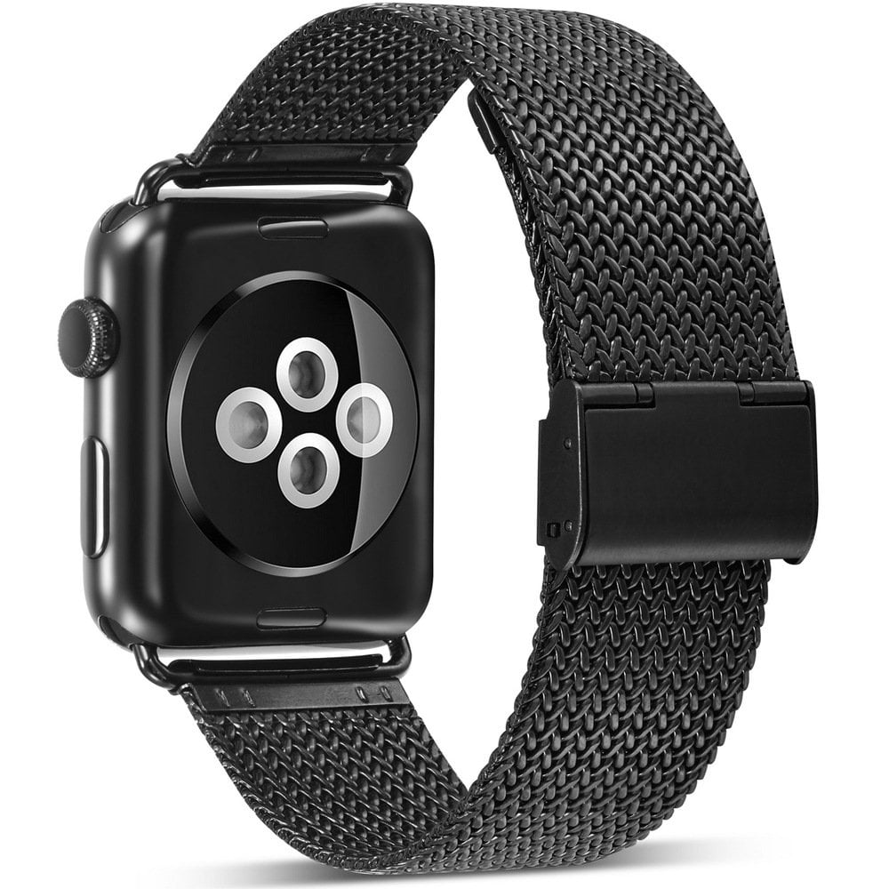Apple Watch 42mm/44mm/45mm Milanese Loop Band Series  SE/8/7/6/5/4/3/2/1/Sport Edition - Black