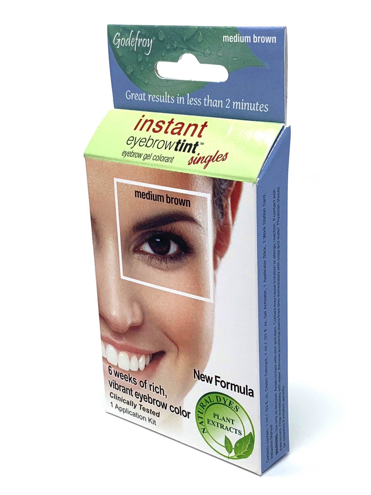 Godefroy Instant Eyebrow Tint Medium Brown Single Application