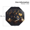 thumbnail image 3 of Pofeuu Casino Cards Poker Print Leather Coasters Set of 6, Round Cups Mugs Mat Pad for Home Kitchen Heat Resistant Drink Coasters,Octagon, 3 of 7
