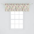 thumbnail image 2 of Ambesonne Spring Window Valance, Pointy Petals Flowers Art, 54" X 18", Multicolor, 2 of 3