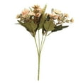 thumbnail image 1 of tredstone 11 Head Simulation Flowers Bouquet artificial Ornament Faux Carnation Home Wedding Decor Table Set, Champagne, 1 of 7