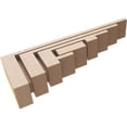 thumbnail image 6 of 2"W x 12"D x 4"H Thin Landon Rough Cedar Woodgrain TimberThane Corbel, Primed Tan, 6 of 6