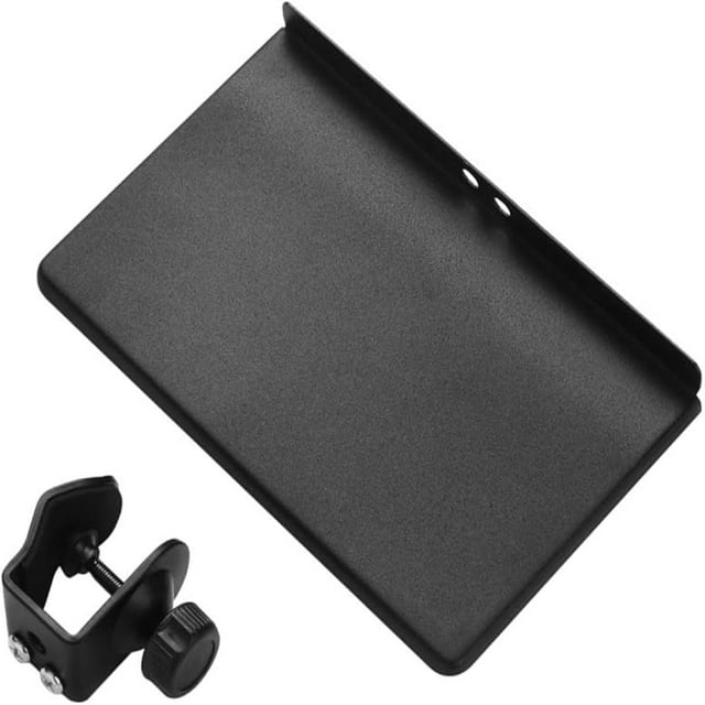 Plateau Support Universel pour Microphone, Support de Rack à Pince Ajustable, Plateau Support pour Micro pour Partitions de Musique, Diffusion en Direct, Karaoké, Enregistrement, Accessoires de Support de Musique
