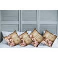 thumbnail image 2 of Ambesonne Floral Throw Pillow Cover 4 Pack, Spring Blossom Orchard, 20", Sand Brown Pale Pink, 2 of 7