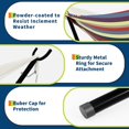 thumbnail image 2 of Eastvita Heavy-Duty Double Hammock for 2 People/450 Lb Capacity/Yellow Rainbow Stripe Design, 2 of 6