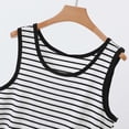thumbnail image 3 of Bixock Summer Women's Tops,Tank Tops for Women,Blouse for Women Striped Crew Neck Sleeveless Tank Top Casual Tops, 3 of 6