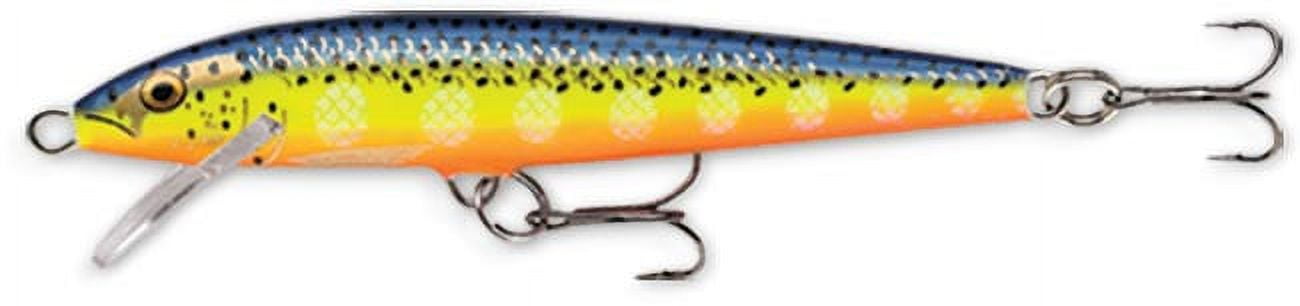 (2 pack) Rapala Original Floating Minnow 05 Fishing Lure 2" 1/16oz Hot Steel