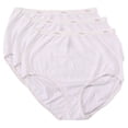 thumbnail image 5 of Women's Hanes D40L Cotton Brief Panties - 3 Pack (White 9), 5 of 8