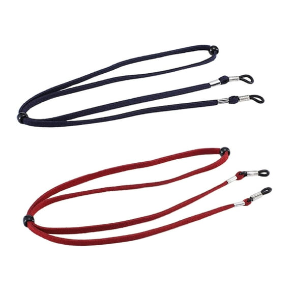 Wswqop 2x Eyeglass Strap Stretchy Universal Rope Eyewear Retainer Sports